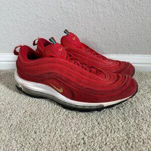Nike Air Max 97 QS "Olympic Rings" Red Metallic Gold CI3708-600 Men's 10